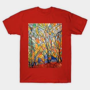 Abstract Autumn watercolour T-Shirt